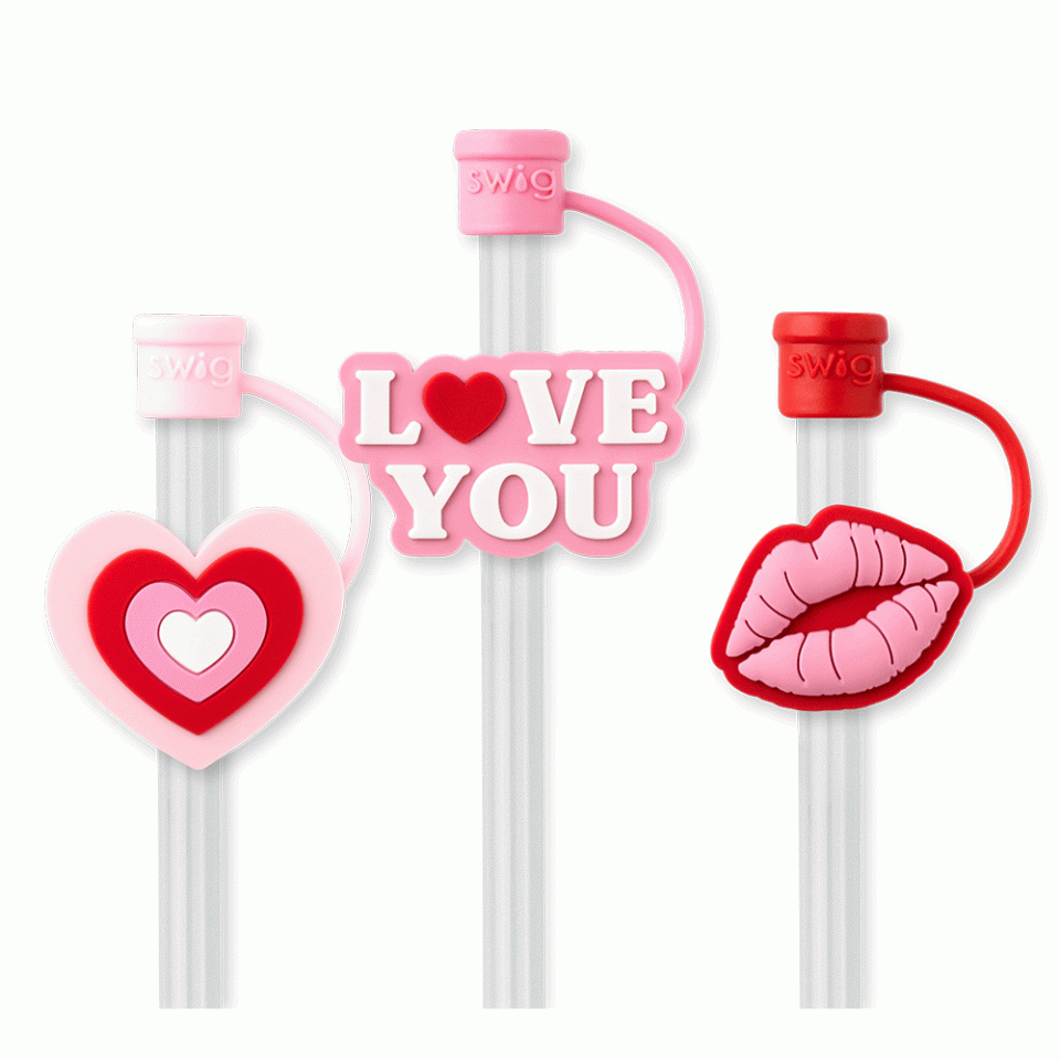Sweethearts Straw Topper Set